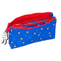 Bolso escolar portatodo safta triple mickey mouse good day 120x220x30 mm