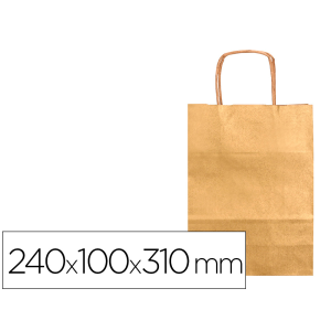 Bolsa kraft q-connect oro...