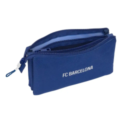 Bolso escolar portatodo safta triple f.c. barcelona navy blue 120x220x30 mm