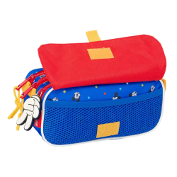 Bolso escolar portatodo safta triple big mickey mouse good day 100x215x80 mm