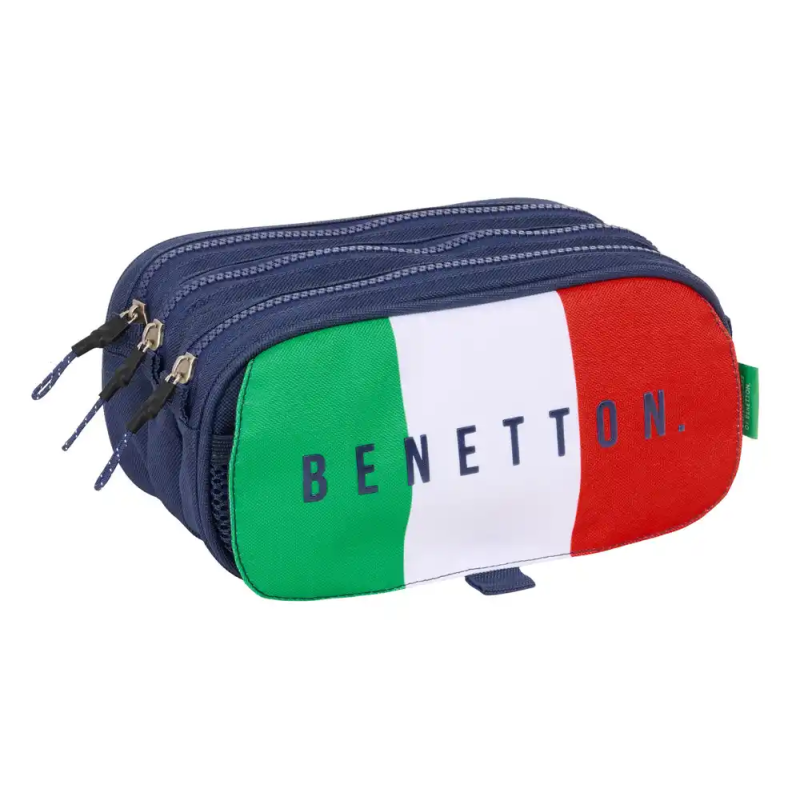 Bolso escolar portatodo safta triple big benetton flag 100x215x80 mm