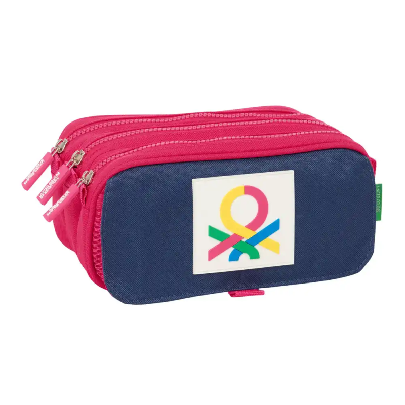 Bolso escolar portatodo safta triple big benetton cherry 100x215x80 mm