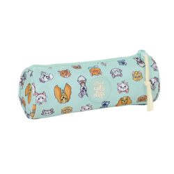 Bolso escolar portatodo safta redondo cats & dogs 70x200x70 mm