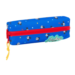 Bolso escolar portatodo safta rectangular con goma elastica 22cm mickey mouse good day 40x220x70 mm
