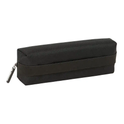 Bolso escolar portatodo safta rectangular con goma elastica 22cm kappa dark 40x220x70 mm