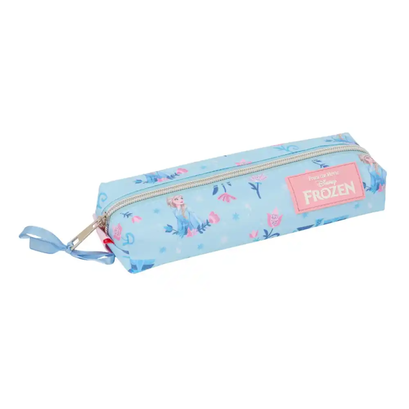 Bolso escolar portatodo safta rectangular con goma elastica 22cm frozen ice magic 40x220x70 mm
