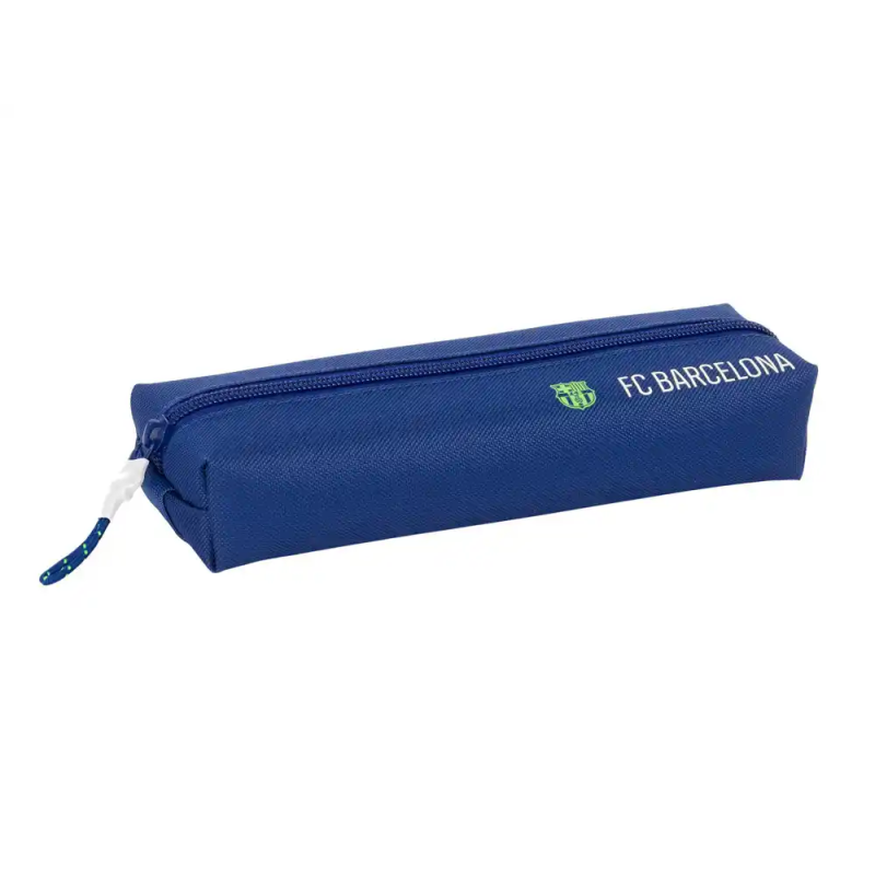 Bolso escolar portatodo safta rectangular con goma elastica 22cm f.c. barcelona navy blue 40x220x70 mm