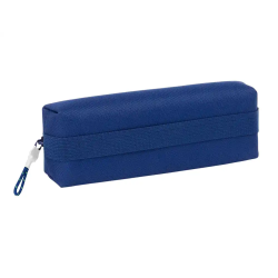 Bolso escolar portatodo safta rectangular con goma elastica 22cm f.c. barcelona navy blue 40x220x70 mm