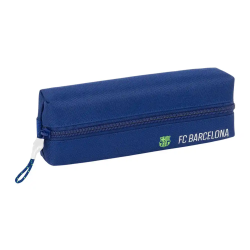 Bolso escolar portatodo safta rectangular con goma elastica 22cm f.c. barcelona navy blue 40x220x70 mm