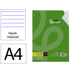 Recambio liderpapel a4 100...