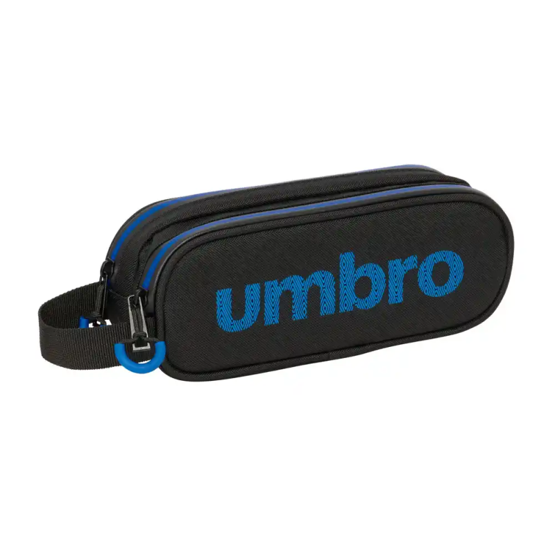 Bolso escolar portatodo safta doble umbro jet black 80x210x60 mm