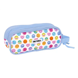 Bolso escolar portatodo safta doble reciclado smiley world joyful 80x210x60 mm