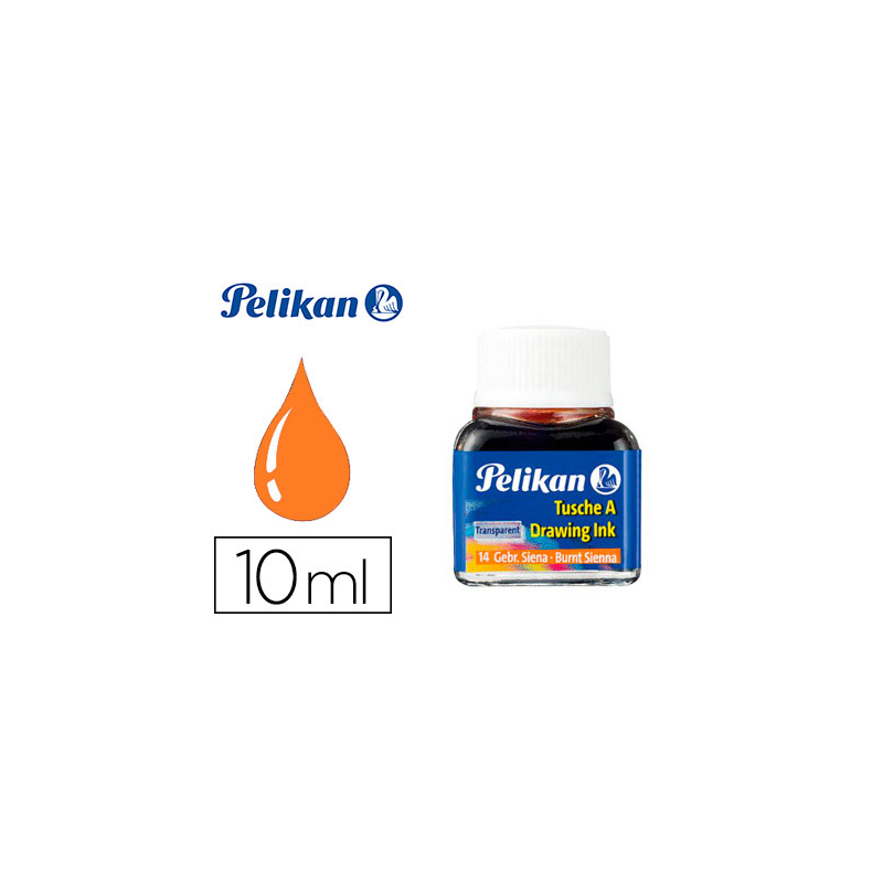 Tinta china pelikan siena tostada bote de 10 ml