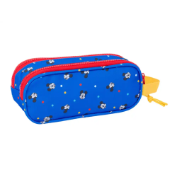 Bolso escolar portatodo safta doble mickey mouse good day 80x210x60 mm