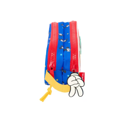 Bolso escolar portatodo safta doble mickey mouse good day 80x210x60 mm