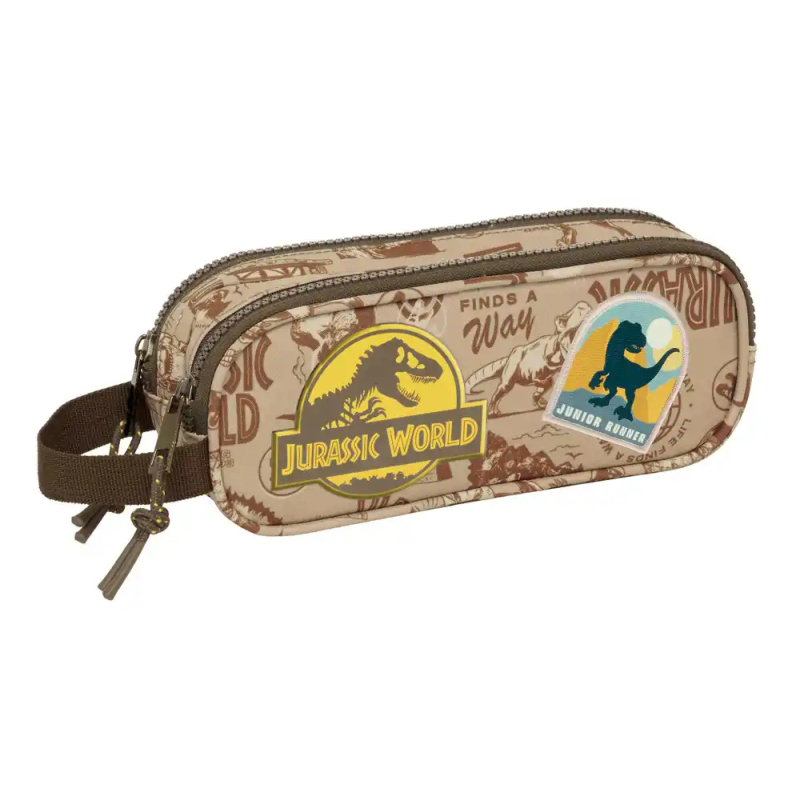 Bolso escolar portatodo safta doble jurassic world 80x210x60 mm