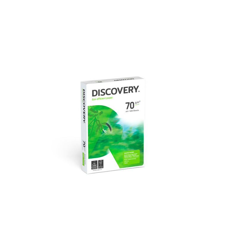 Papel fotocopiadora discovery din a4 70 gramos papel multiuso ink-jet y laser paquete de 500 hojas