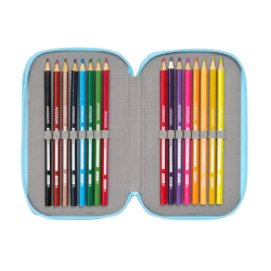 Plumier escolar safta triple 37 piezas snoopy love 195x125x55 mm