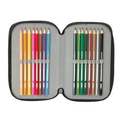 Plumier escolar safta triple 37 piezas safta urban style 195x125x55 mm