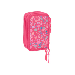 Plumier escolar safta triple 37 piezas safta feeling 195x125x55 mm