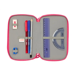 Plumier escolar safta triple 37 piezas safta feeling 195x125x55 mm