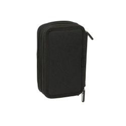 Plumier escolar safta triple 37 piezas kappa dark 195x125x55 mm