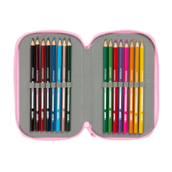 Plumier escolar safta triple 37 piezas glowlab kids swing 195x195x55 mm