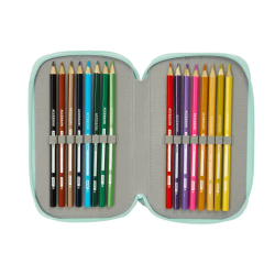 Plumier escolar safta triple 37 piezas cats & dogs 195x125x55 mm