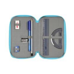 Plumier escolar safta triple 37 piezas blackfit8 cool 195x125x55 mm