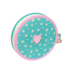 Plumier escolar safta redondo 18 piezas peppa pig pretty flowers 35x210 mm