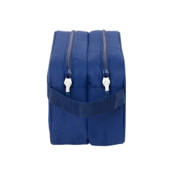 Neceser safta 2 departamentos adaptable a carro f.c. barcelona navy blue 150x260x125 mm