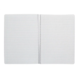 Cuaderno espiral liderpapel a4 pautaguia tapa blanda 80h 75gr cuadro pautado 2,5mm color amarillo