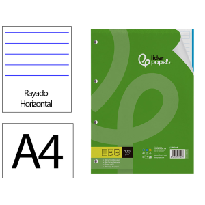 Recambio liderpapel a4 100...