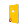 Cuaderno espiral liderpapel a4 pautaguia tapa blanda 80h 75gr cuadro pautado 3mm color amarillo