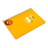 Cuaderno espiral liderpapel a4 pautaguia tapa blanda 80h 75gr cuadro pautado 3mm color amarillo