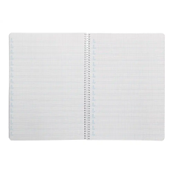 Cuaderno espiral liderpapel a4 pautaguia tapa blanda 80h 75gr cuadro pautado 4mm color amarillo