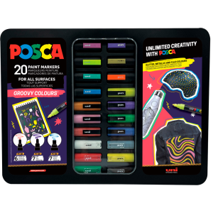 Rotulador uni posca groovy...