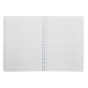 Cuaderno espiral liderpapel a4 pautaguia tapa blanda 80h 75gr cuadro pautado 4mm color lila