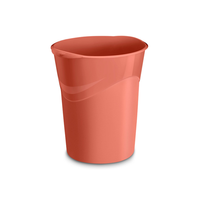Papelera plastico cep terra nova 14 litros color terracota 305x290x334 mm