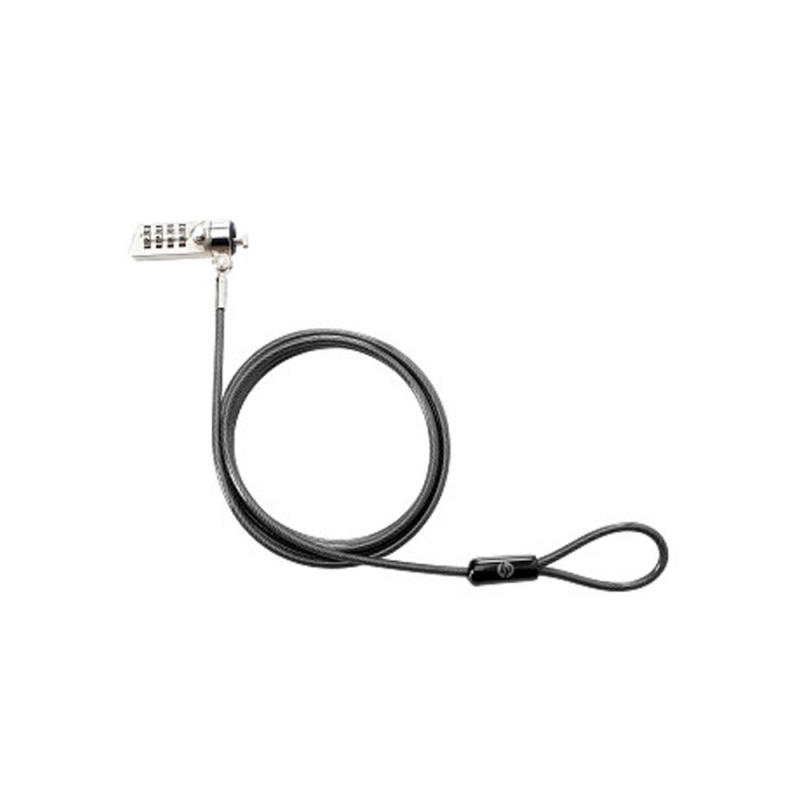 Candado de seguridad hp para portatiles con llave y cerradura con combinacion longitud 1,22 m