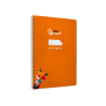 Cuaderno espiral liderpapel a4 pautaguia tapa blanda 80h 75gr cuadro pautado 4mm color naranja