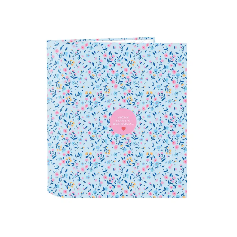 Carpeta carton folio 4 anillas safta lomo ancho vicky martin berrocal paraiso