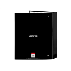 Carpeta carton folio 4 anillas safta lomo ancho kappa dark