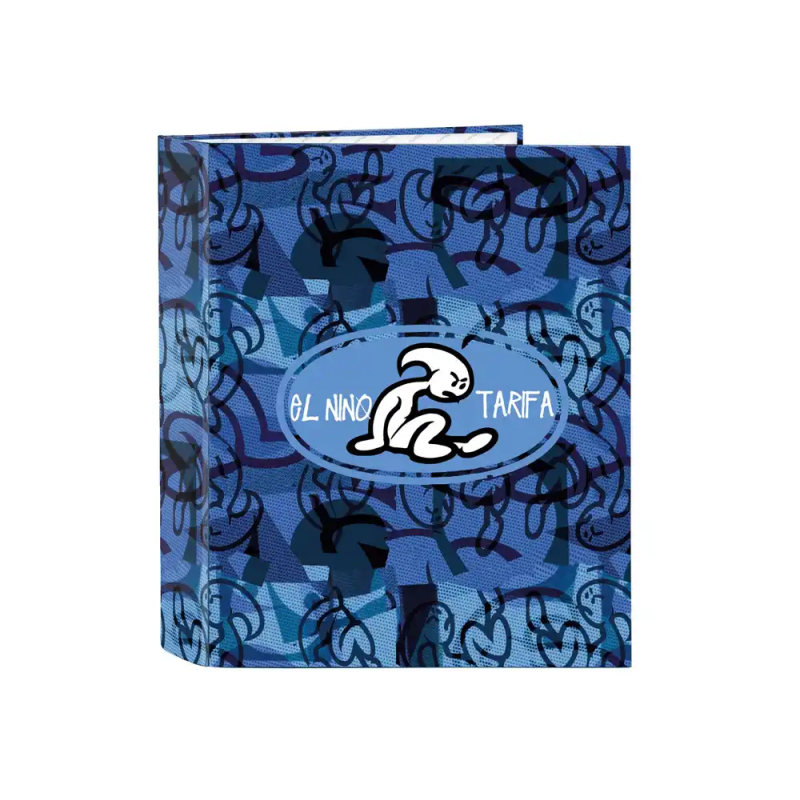 Carpeta carton folio 4 anillas safta lomo ancho el niño roller