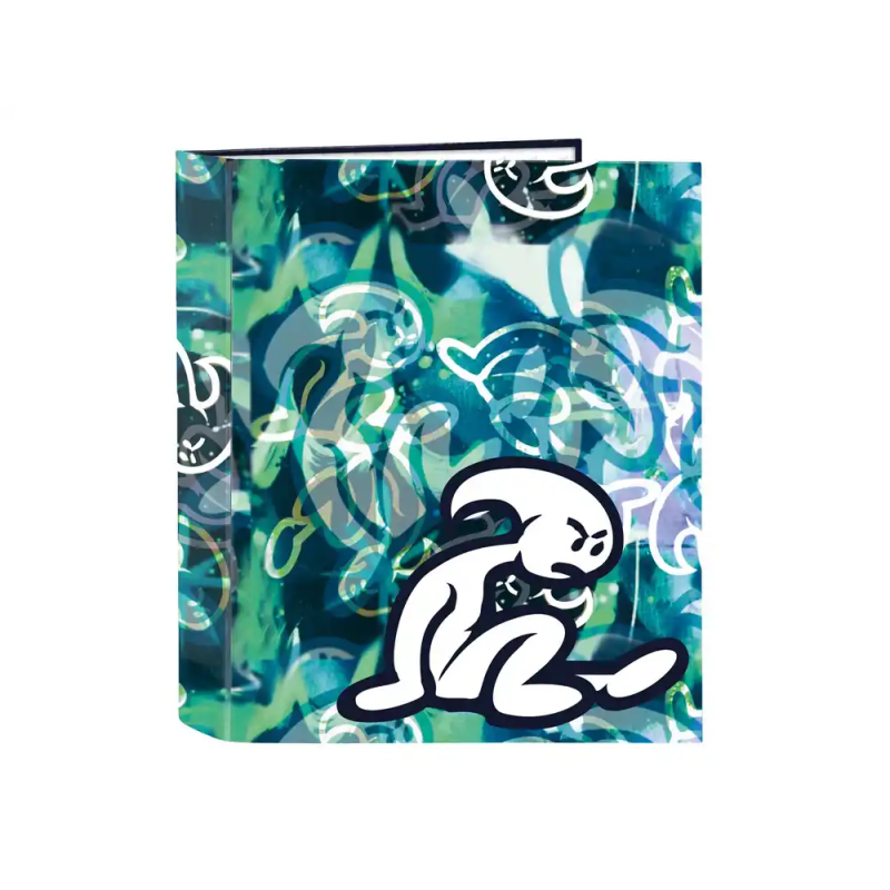 Carpeta carton folio 4 anillas safta lomo ancho el niño kook