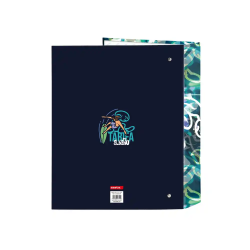 Carpeta carton folio 4 anillas safta lomo ancho el niño kook