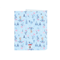 Carpeta carton folio 4 anillas mixtas safta frozen ice magic