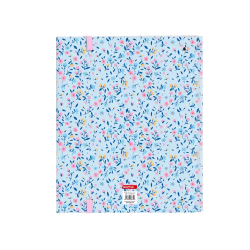 Carpeta con recambio safta din a4 cuadro 5 mm con goma y 5 separadores vicky martin berrocal paraiso