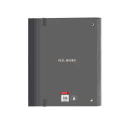 Carpeta con recambio safta din a4 cuadro 5 mm con goma y 5 separadores real madrid 3 equipacion 24/25