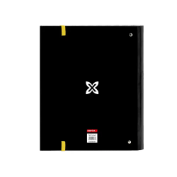 Carpeta con recambio safta din a4 cuadro 5 mm con goma y 5 separadores munich topo